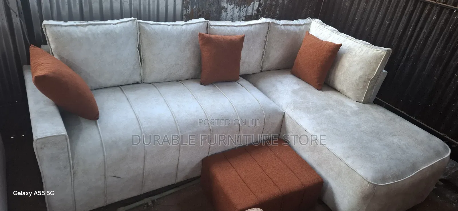 6 Seater L Shape Spring Coushions