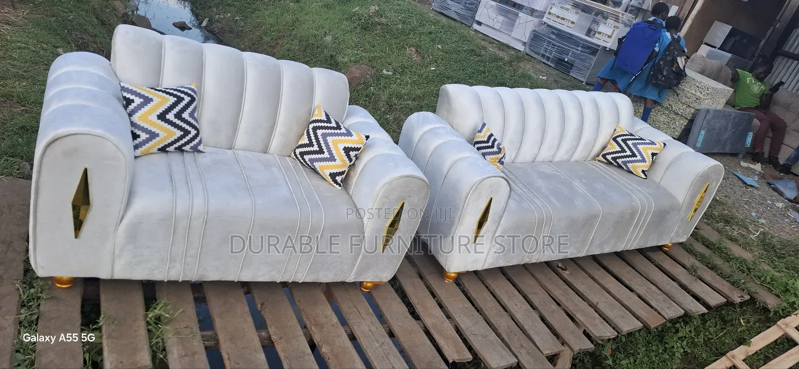 5 Seater Sofa White