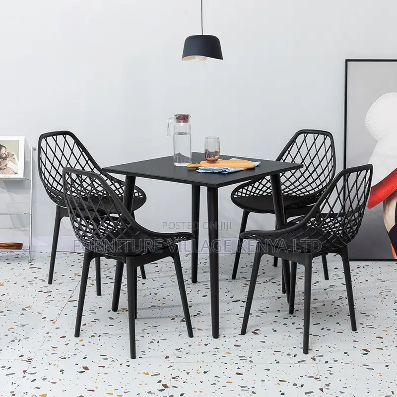Office Chairs:Lightweight Plastic Dining Seat Without Arms