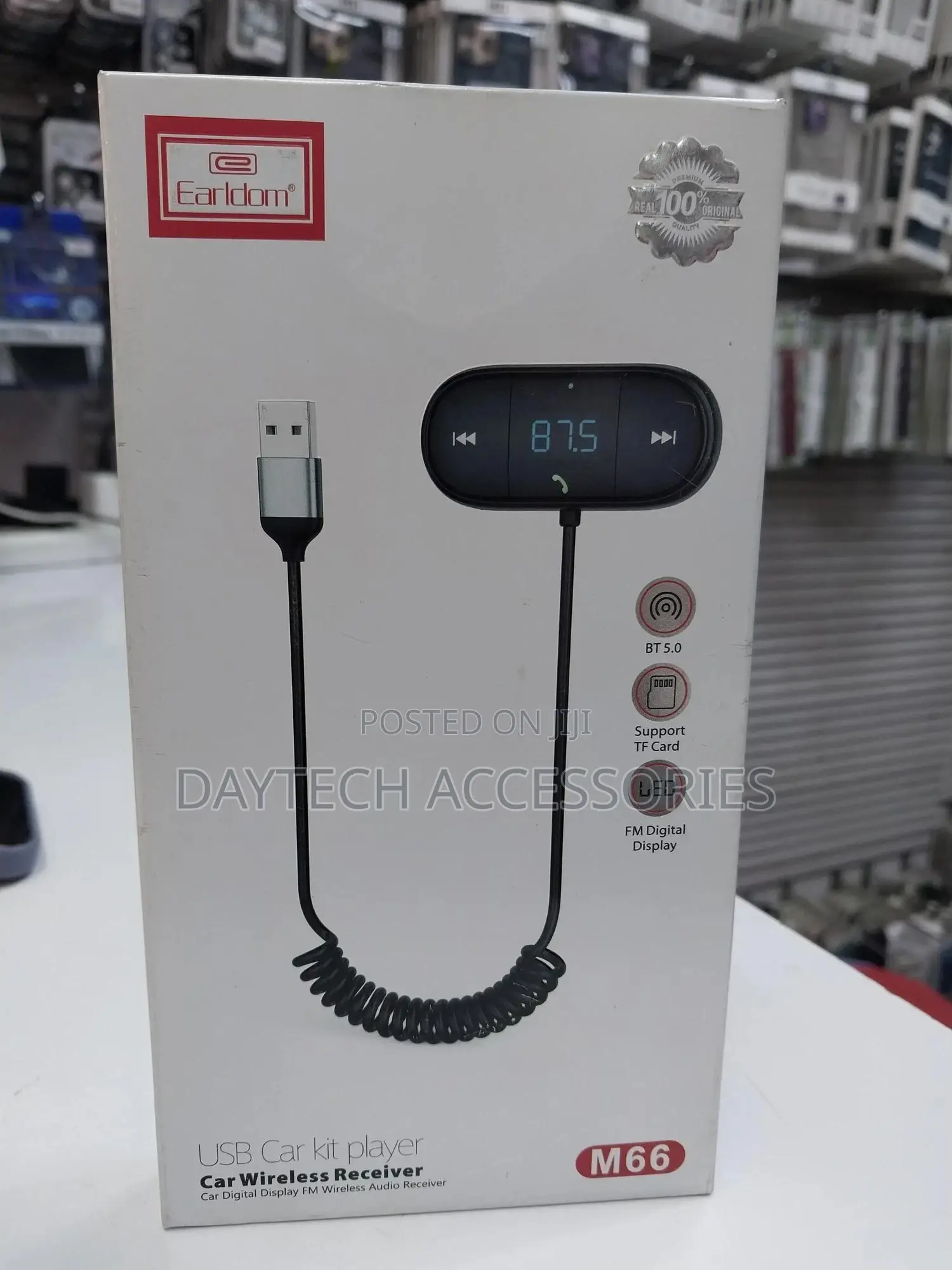 Earldom Et-M66 Wireless Car Bluetooth Receiver Adapter