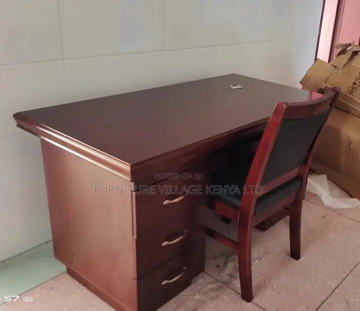 Office Desk:Standard Solid Wood Executive Table-1200mm
