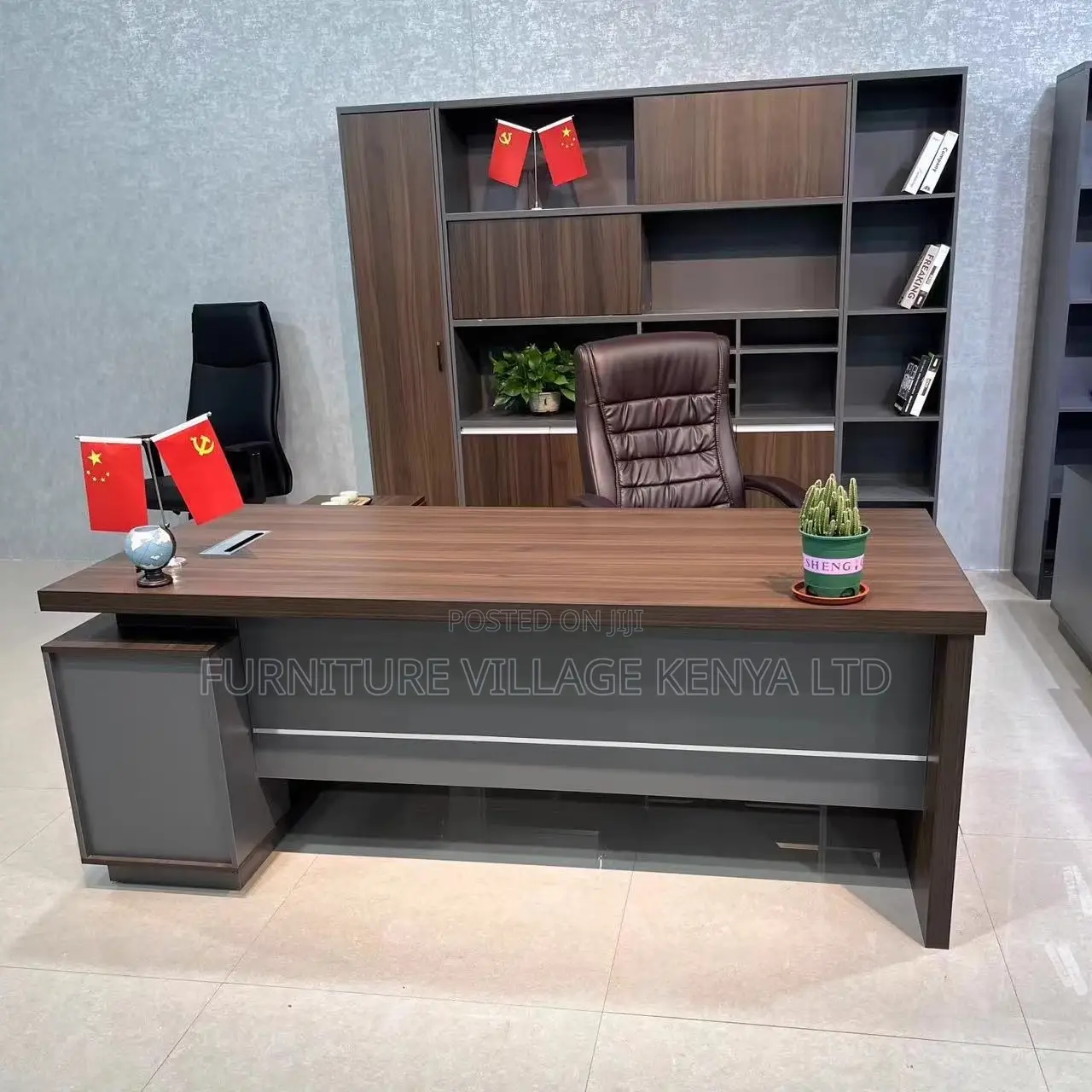 Office Desk: 1.8m Designer L-Shaped Corner Executive Table