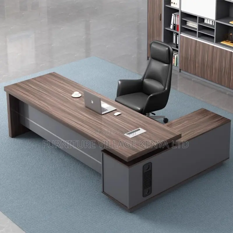 Office Desk: 1.8m Designer L-Shaped Corner Executive Table