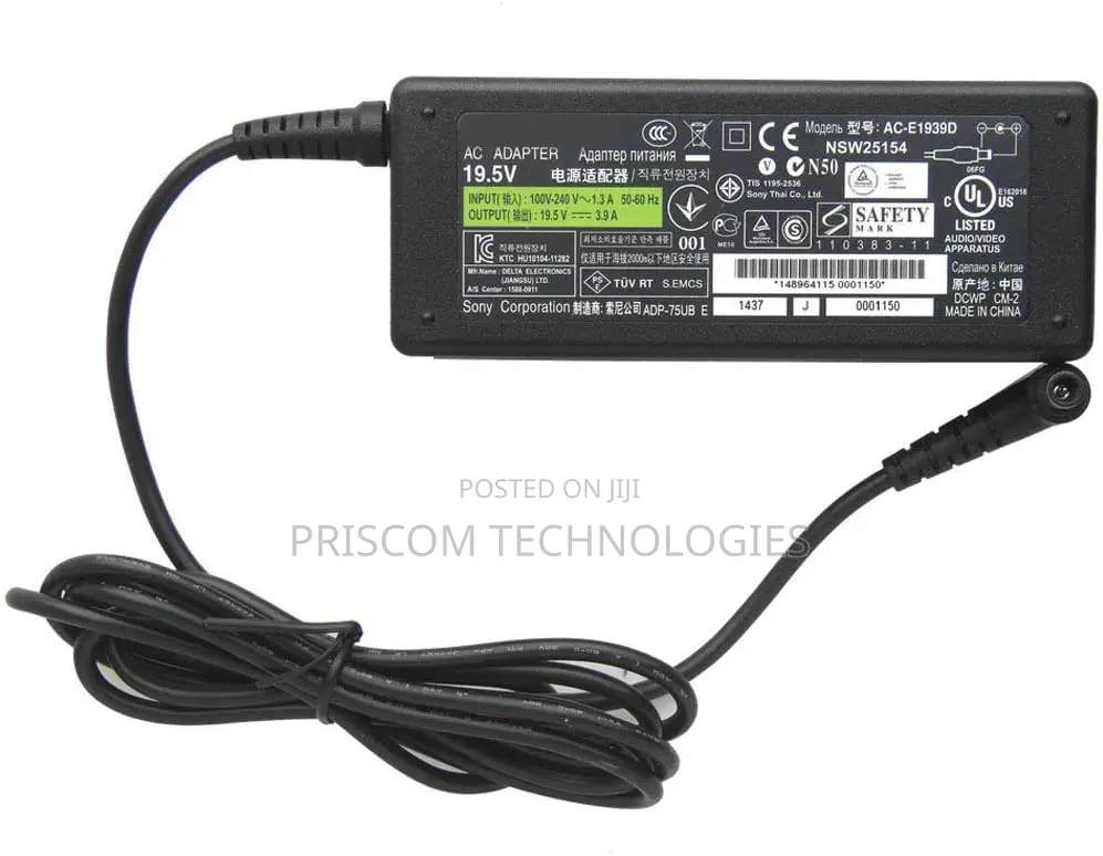 19.5v 4.7a 90w Sony Adapter Charger