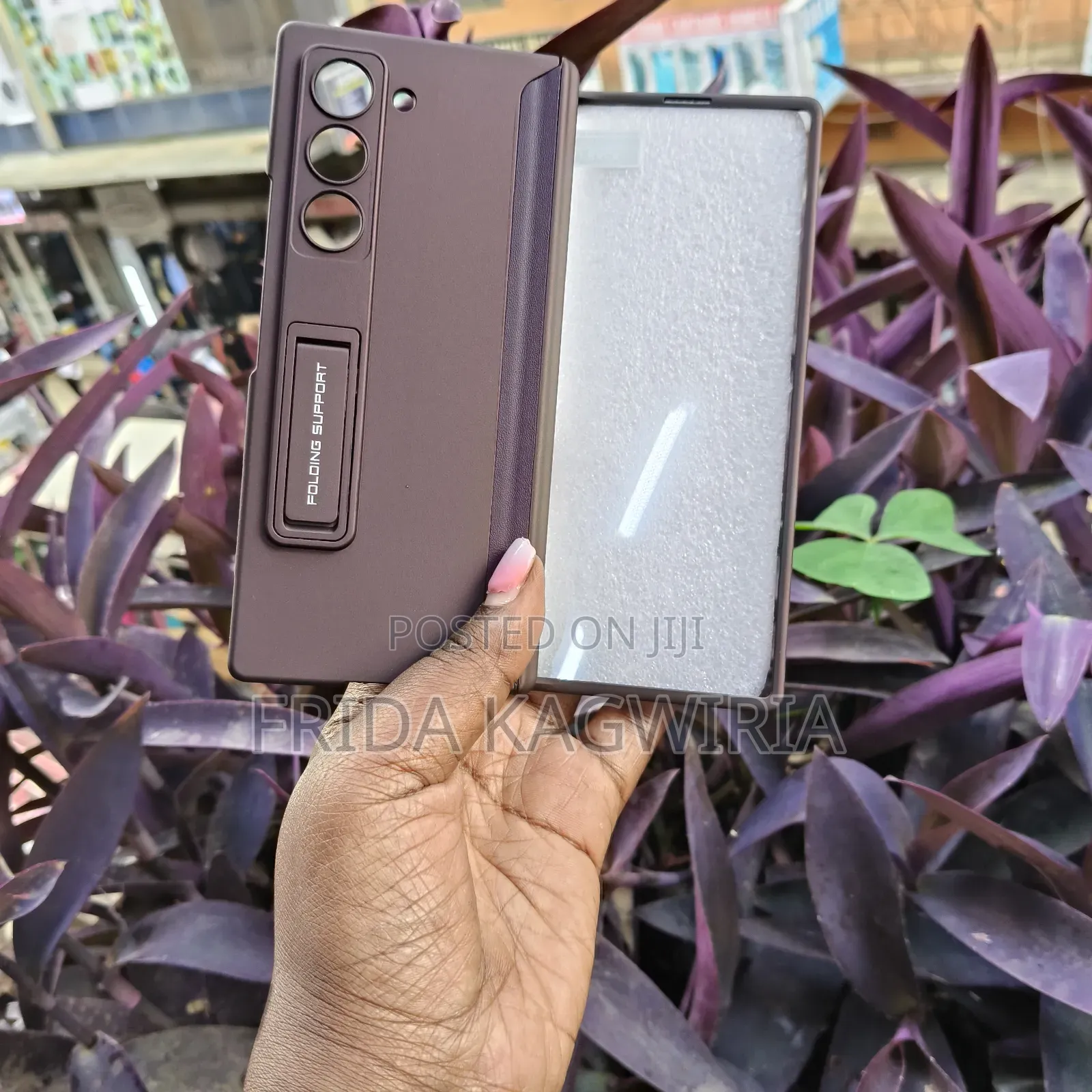 Samsung Fold 6 Back Casewith Stand And Front Protector
