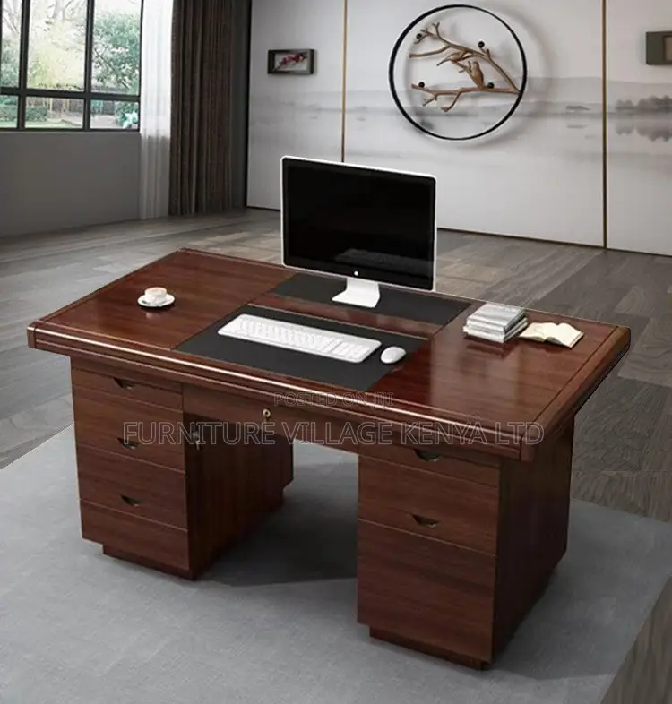 Office Furniture: 1.4 Meters Solid Frame Desk for Executives