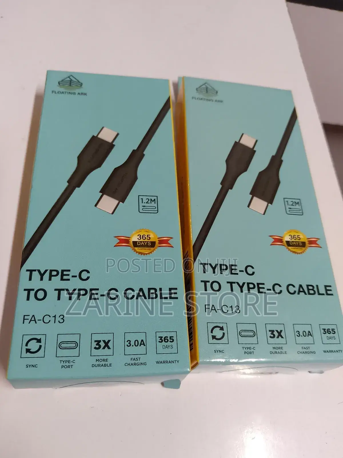 Floating Ark Cable C-C 1.2m Long Fast Charging
