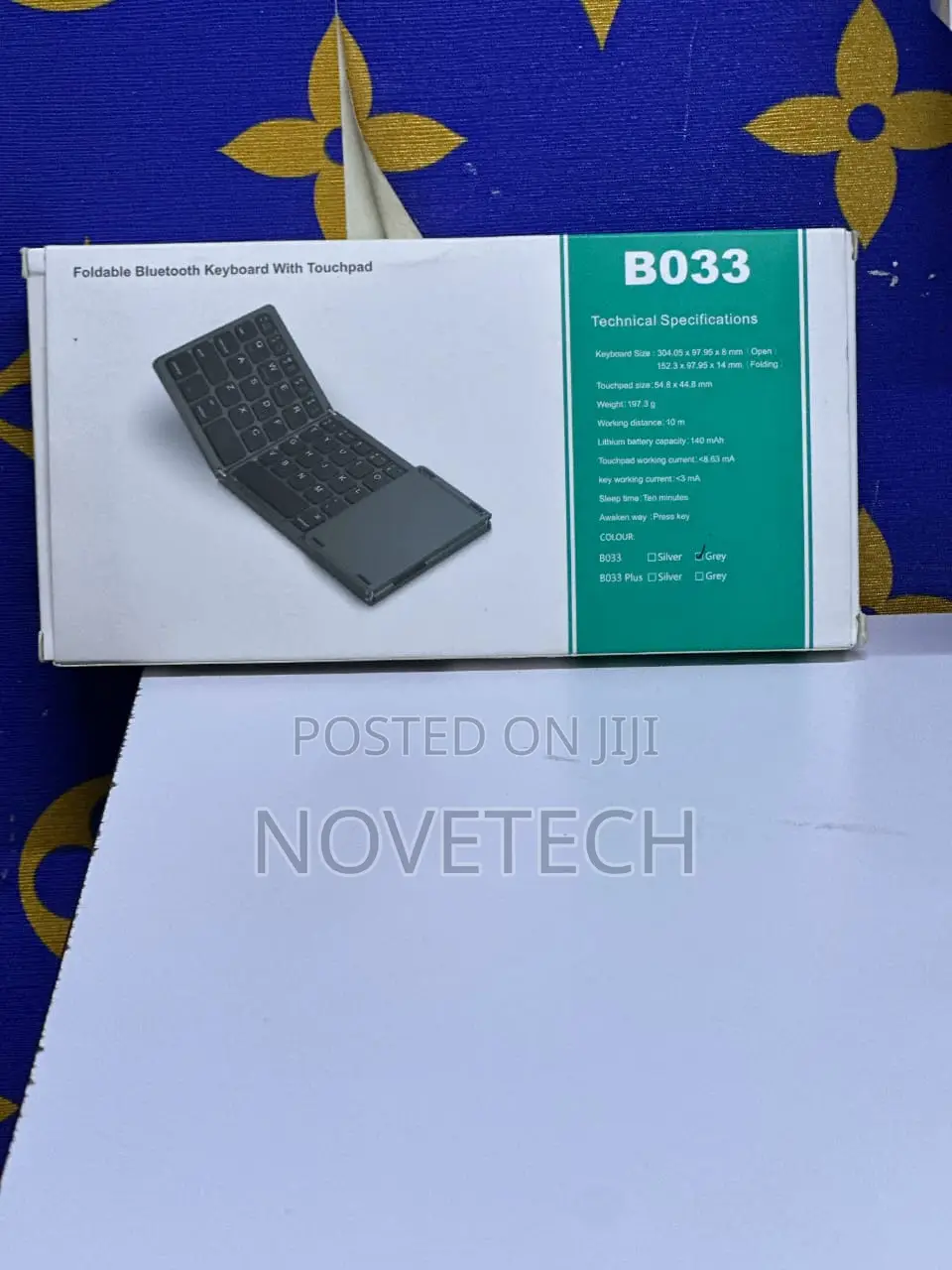 Rechargeable Bluetooth Foldable Keyboard With Touchpad
