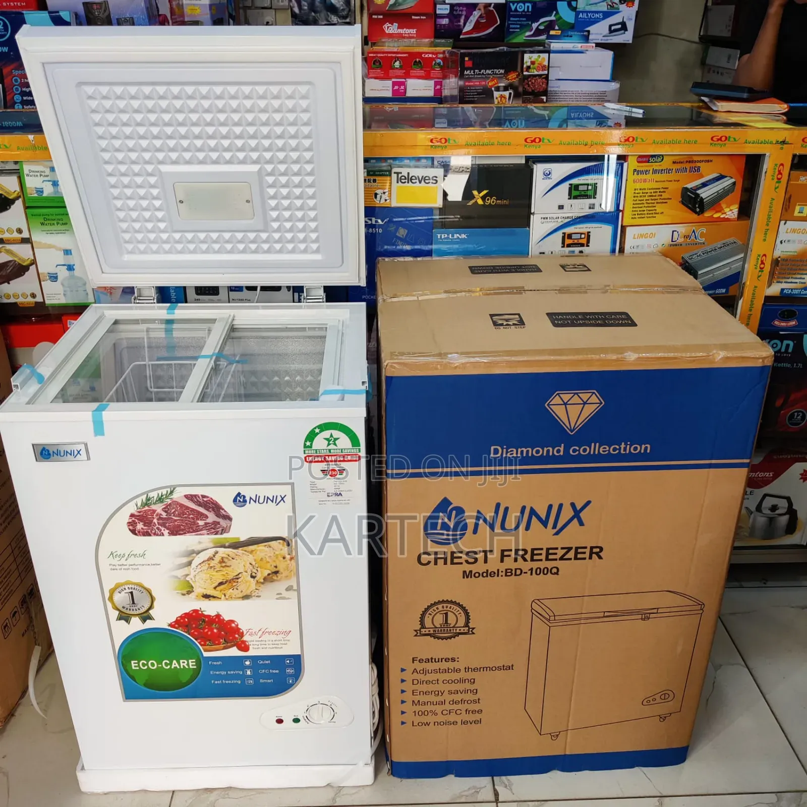 Nunix 100 Litres Chest Freezer -Direct Cooling