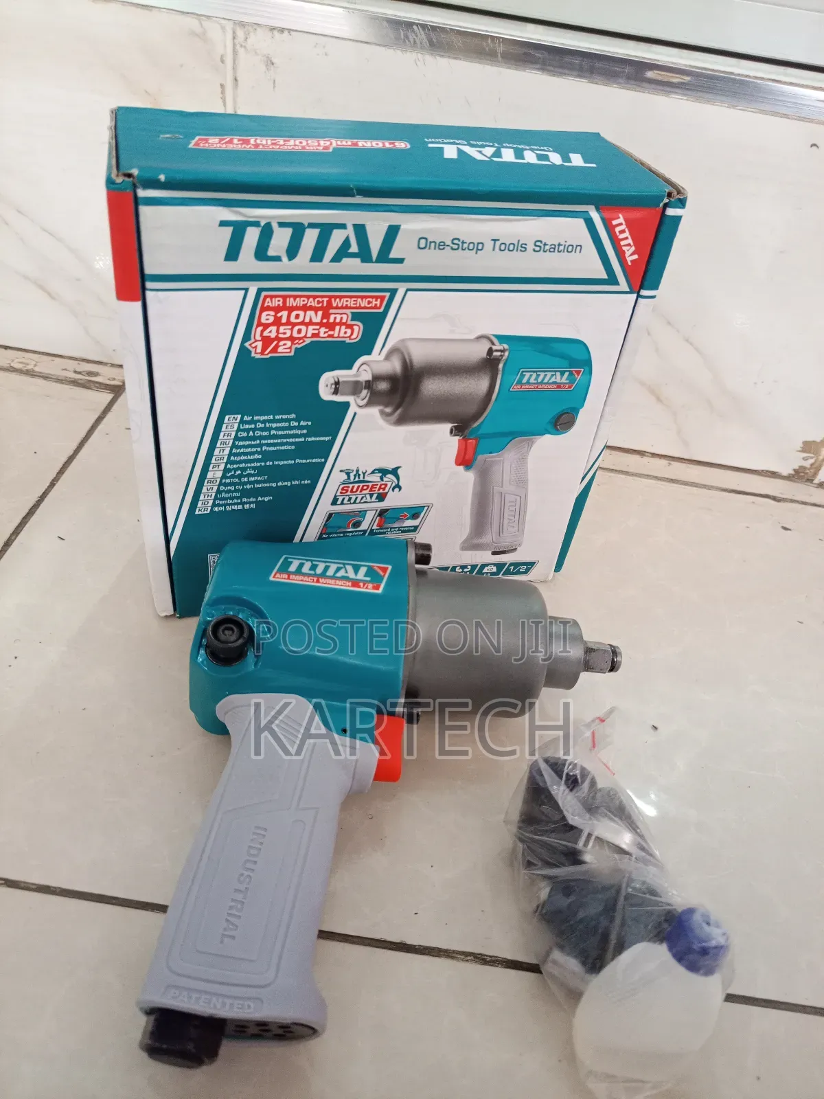 Total 1⁄2" Air Impact Wrench 610nm