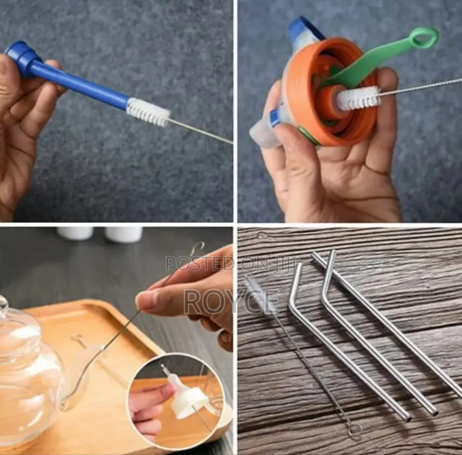 10pcs Reusable Straw Cleaner Set- Same Size