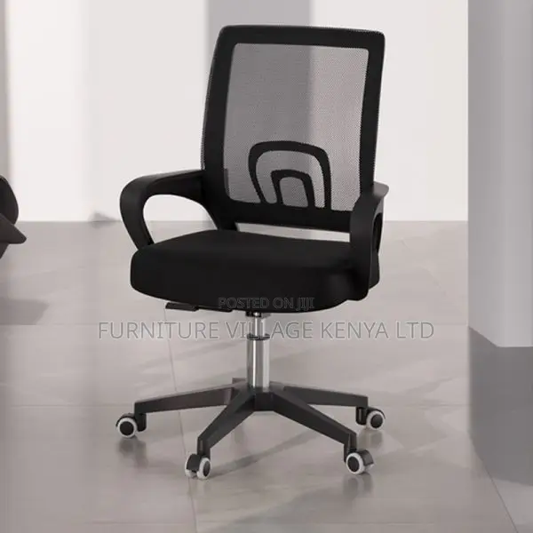 Office Chair: Light Mesh Office Chair on Wheels-Ergonomic