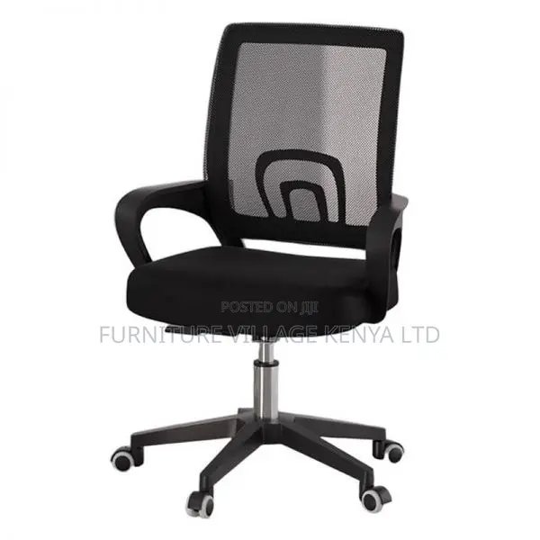 Office Chair: Light Mesh Office Chair on Wheels-Ergonomic