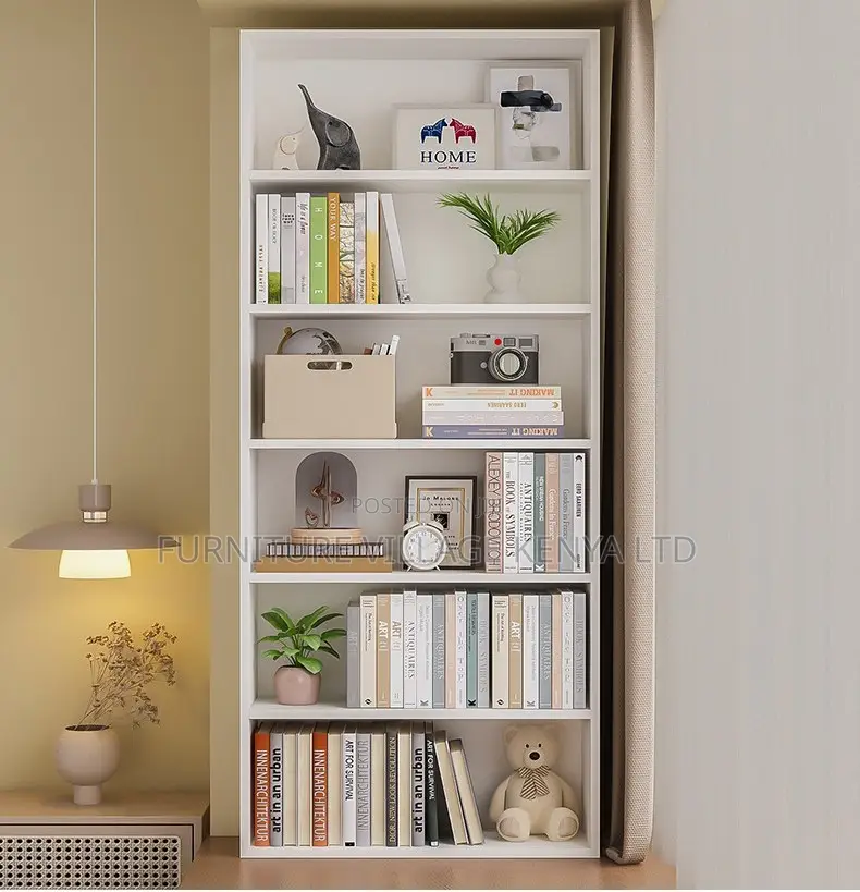 Cabinets:Simple Wood Bookcase With Shelving Storage