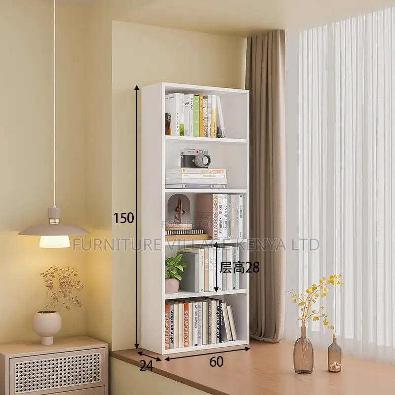Cabinets:Simple Wood Bookcase With Shelving Storage