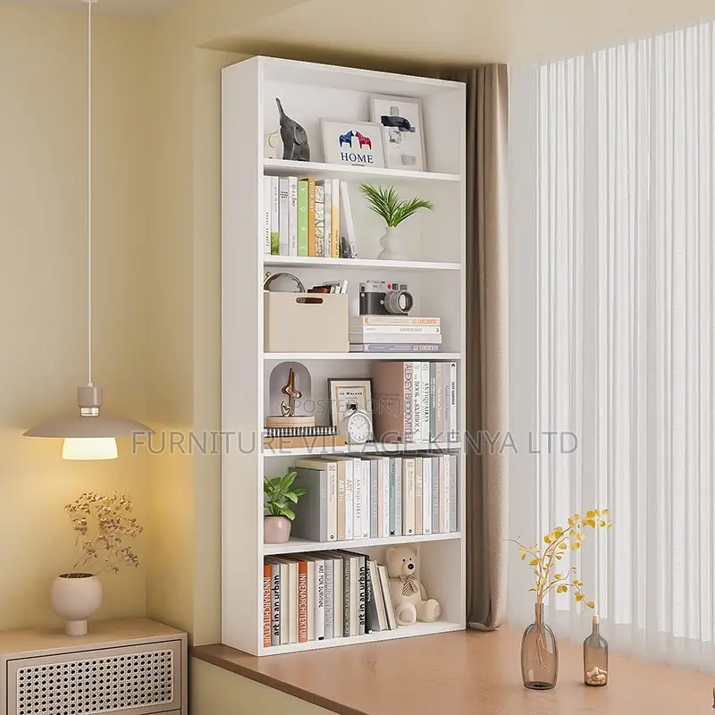 Cabinets:Simple Wood Bookcase With Shelving Storage