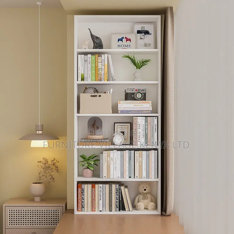 Cabinets:Simple Wood Bookcase With Shelving Storage