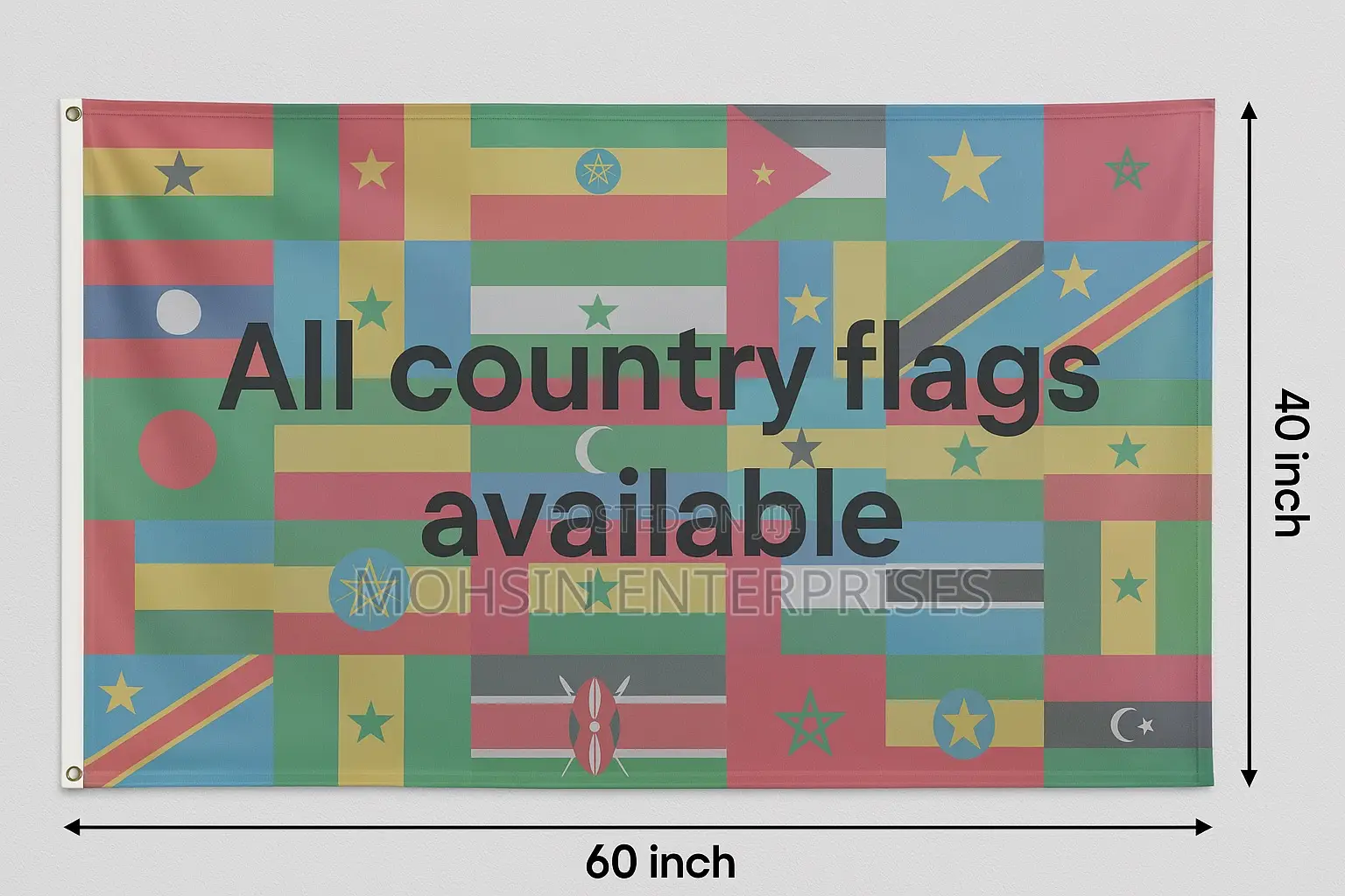Premium Flags of Every Nation – 40”X60” (100cmx150cm)