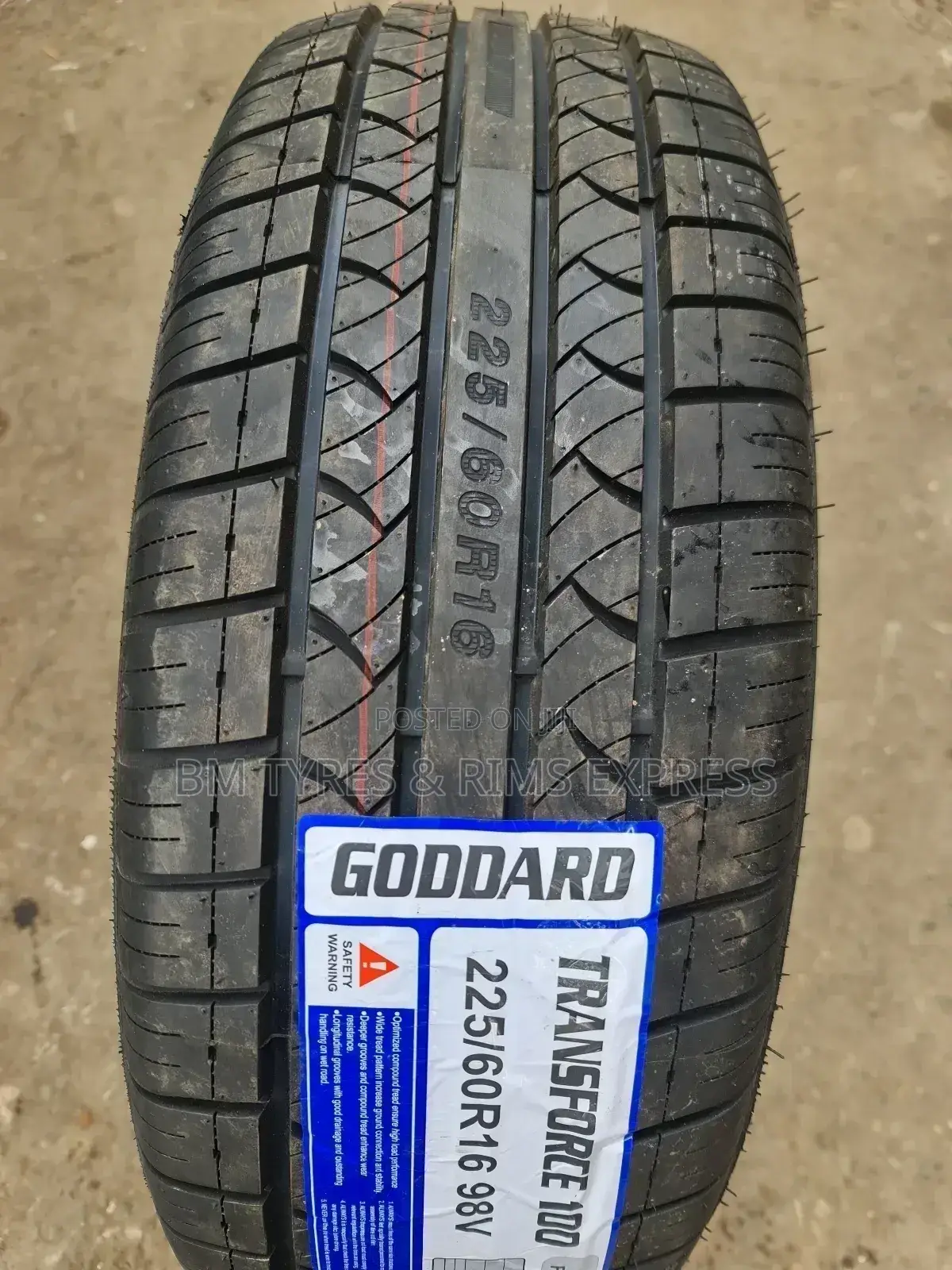 225 /60 R16 Goddard Tyres (Transforce)