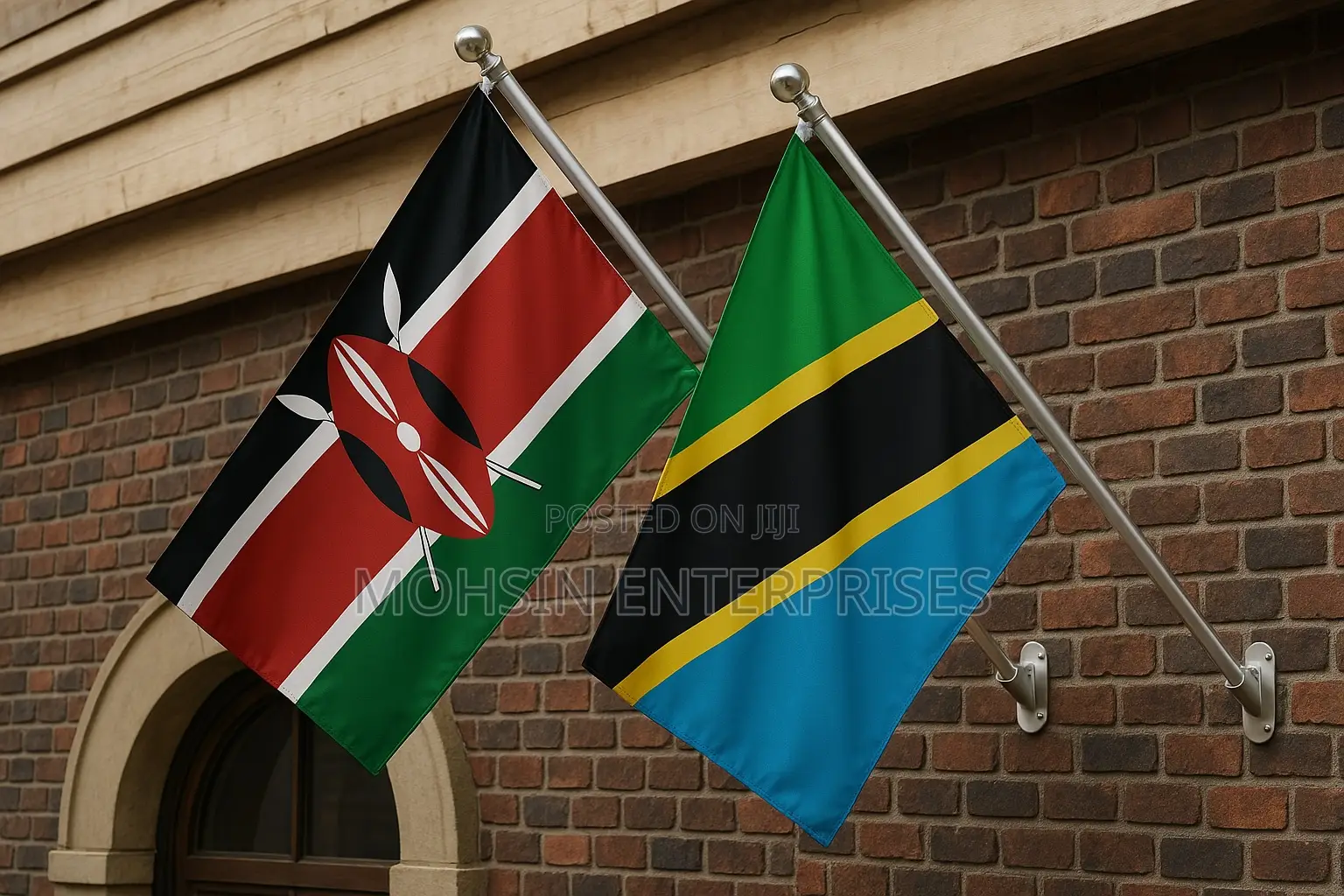 Professional Wall Mounted Flag Pole Full Set.