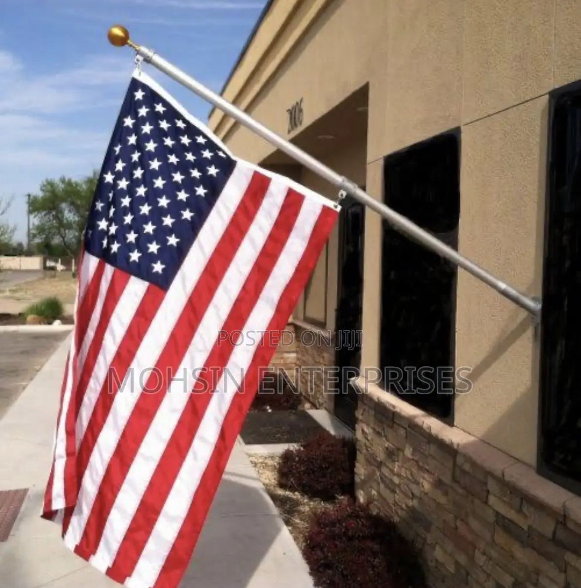 Professional Wall Mounted Flag Pole Full Set.