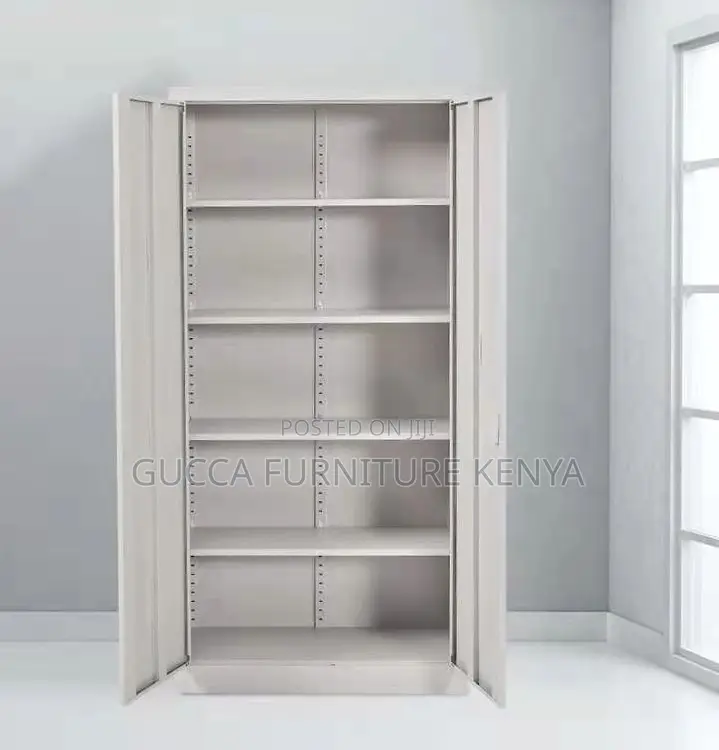 Cabinets: 2-Door Split Five-Section Filing Metallic Cabinet