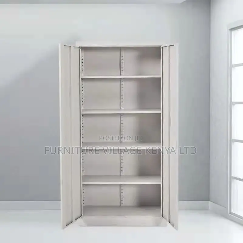 Cabinets: Dual-Door Five-Shelf Filing Steel Locker Cabinet
