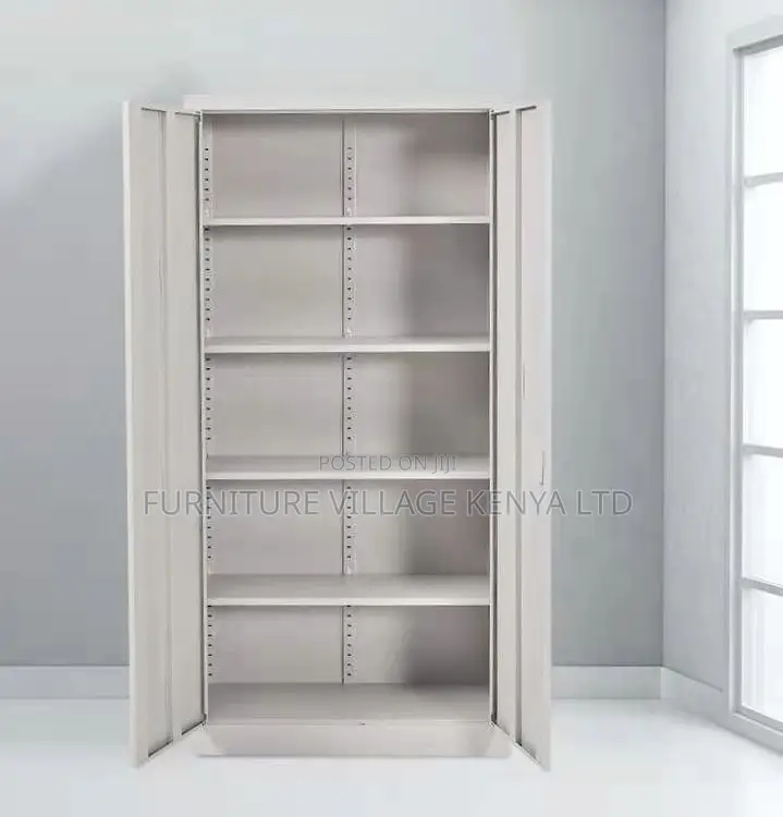 Cabinets: Dual-Door Five-Shelf Filing Steel Locker Cabinet