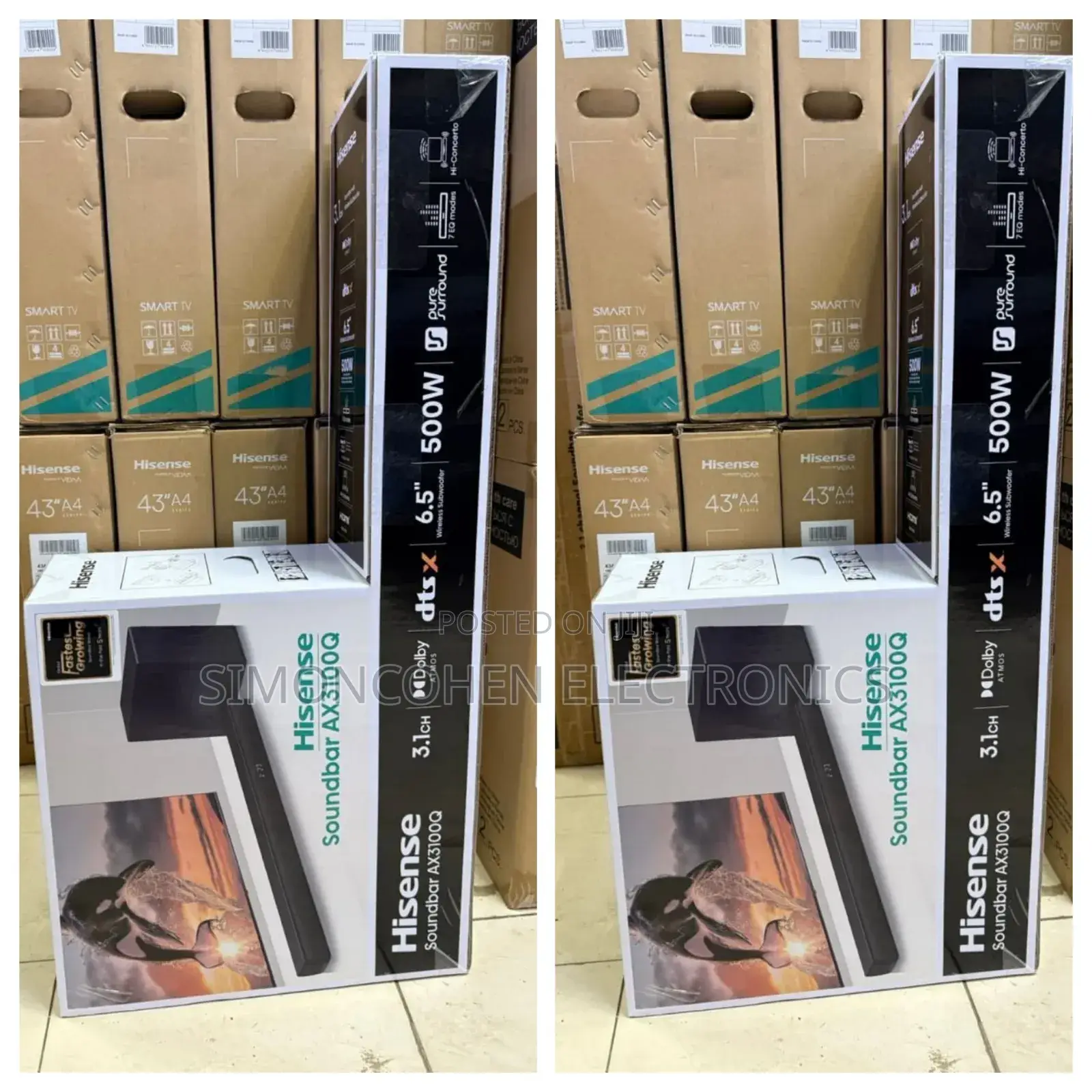 Hisense Soundbar Ax3100q 540watts