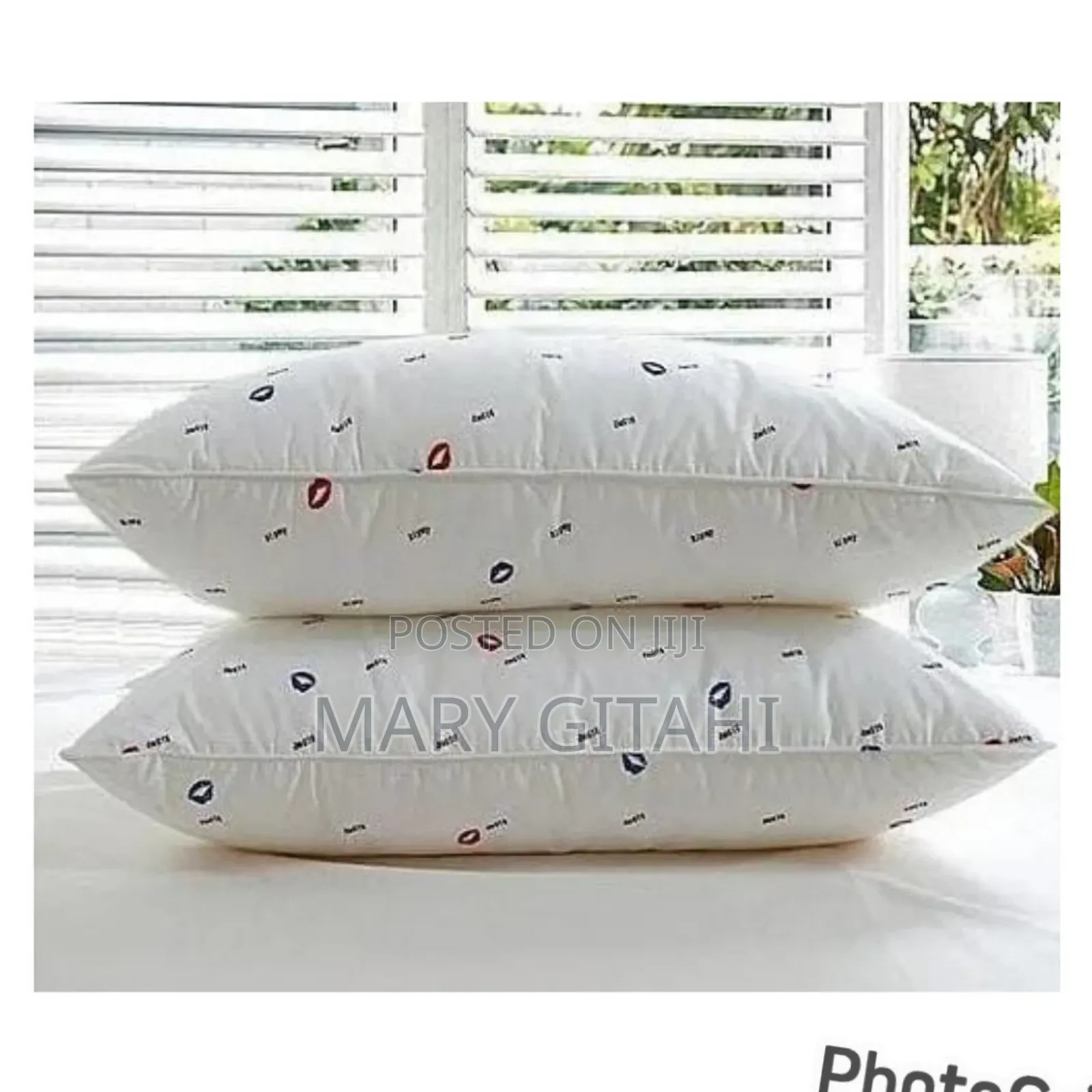 Good Quality  Pair Fibre Pillows