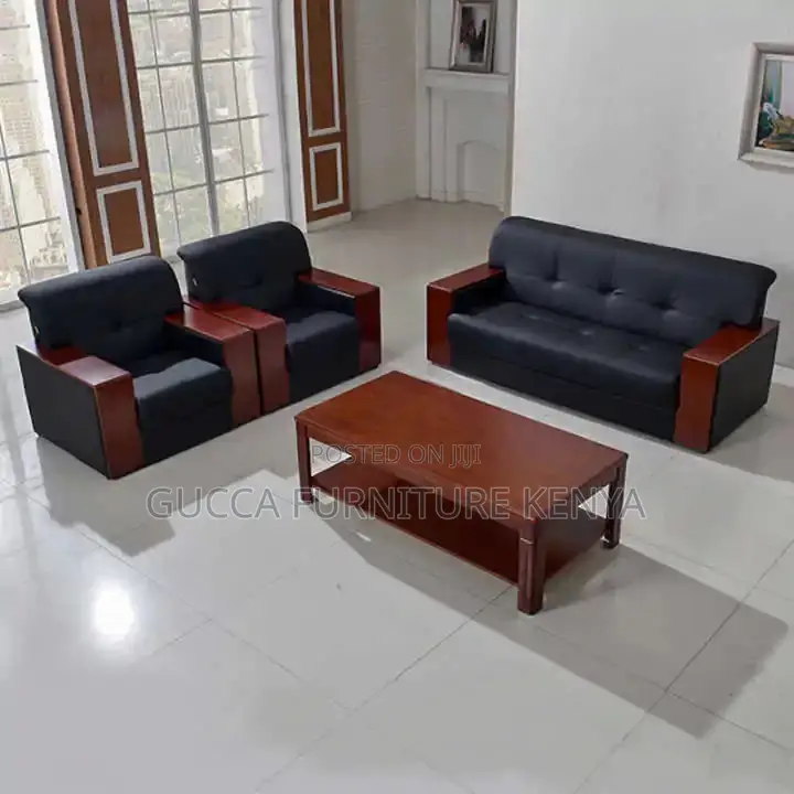 Sofas:5-Seat Sofa Set Design for Front Executive Office Room