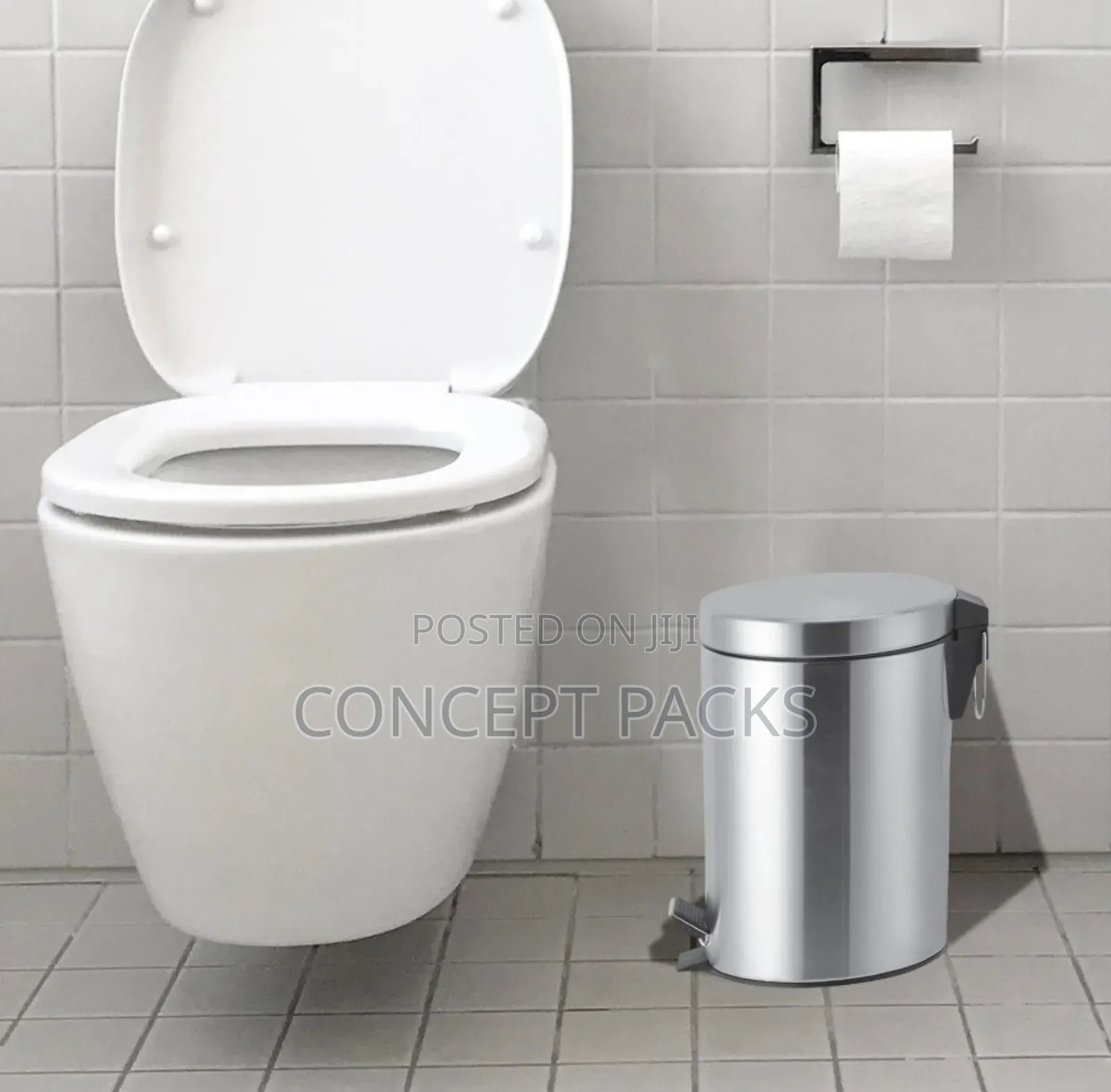 5 Litre Metal Chrome Pedal Bin