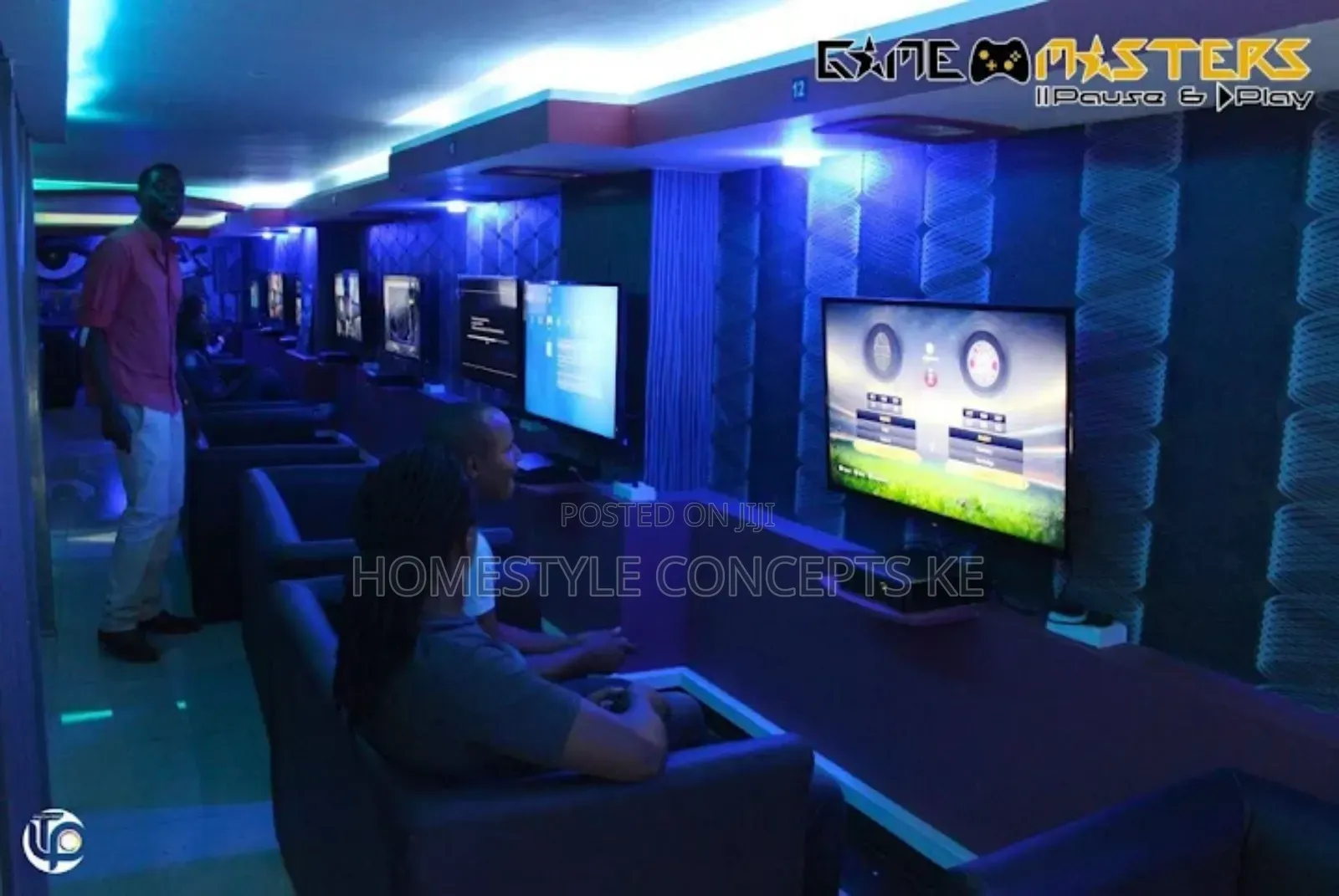 Gaming Room Lounge Spaces Interior Design Services.