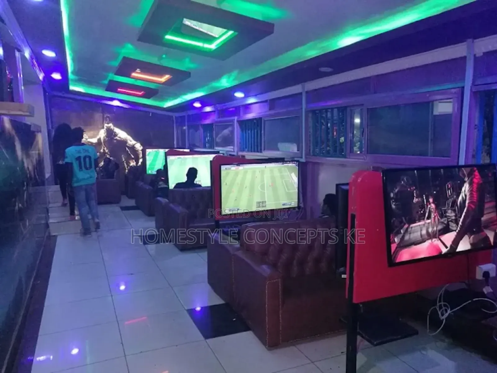 Gaming Gamers Lounge Room Space Club Interior Design