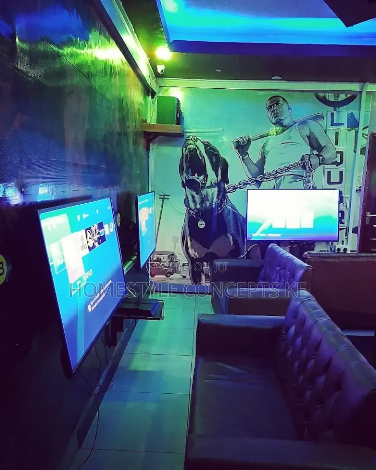 Gaming Gamers Lounge Room Space Club Interior Design