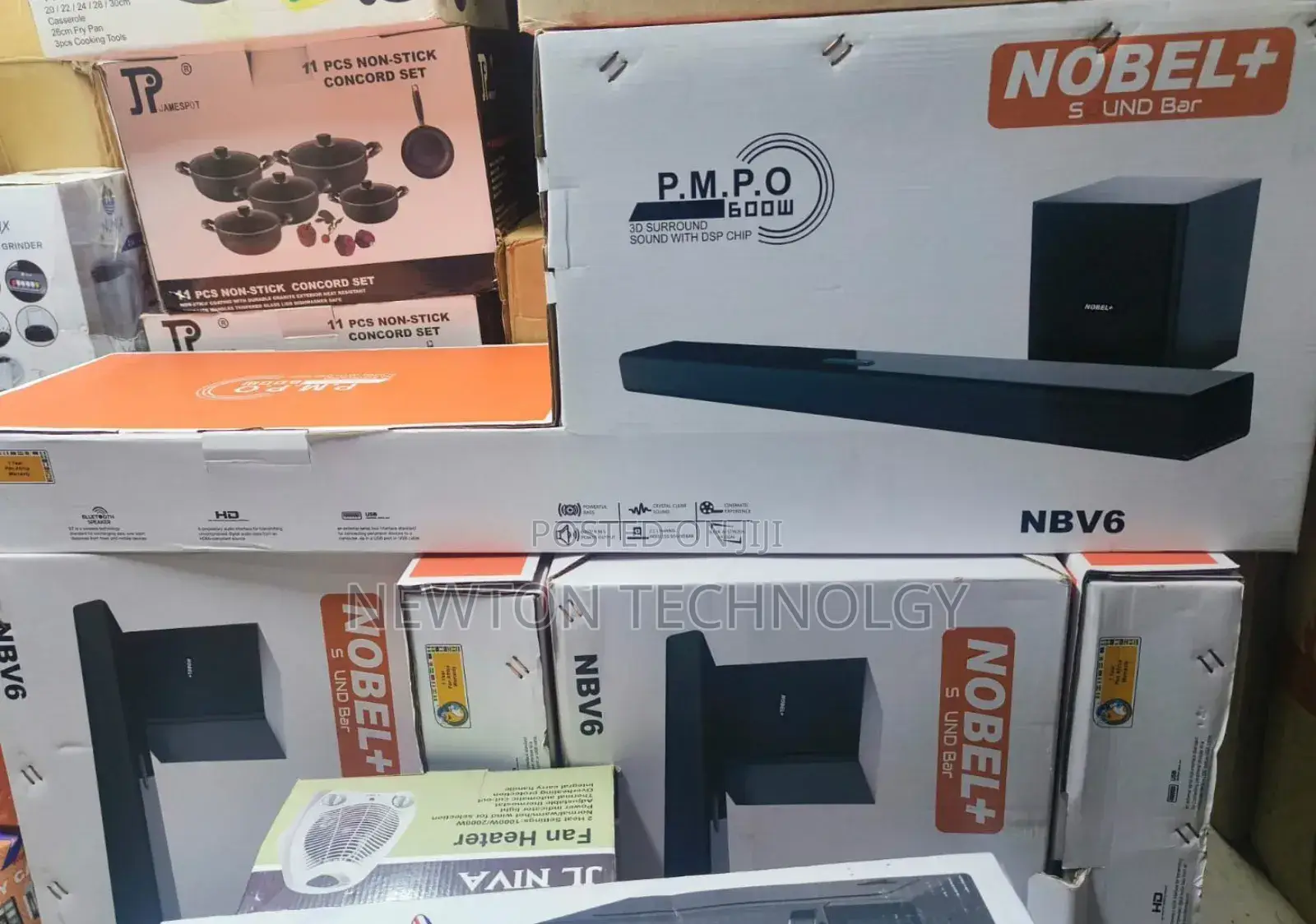 Nobel 2.1ch Soundbar Wired/Wiredless Subwoofer