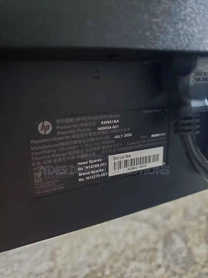 Hp P27h G5 Monitor