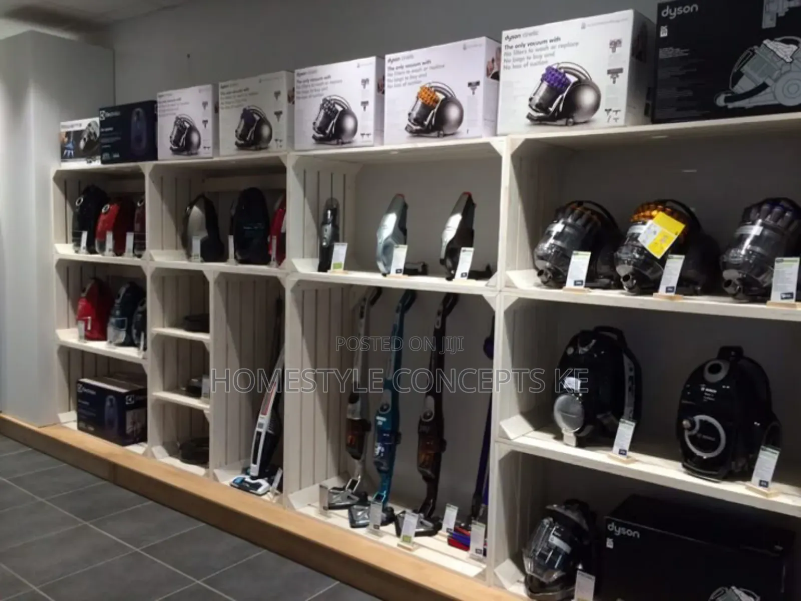 Electronic Phone Shop Interior Shelves Display Fittings