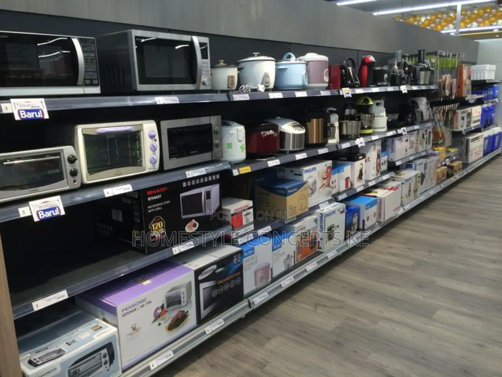 Electronic Phone Shop Interior Shelves Display Fittings
