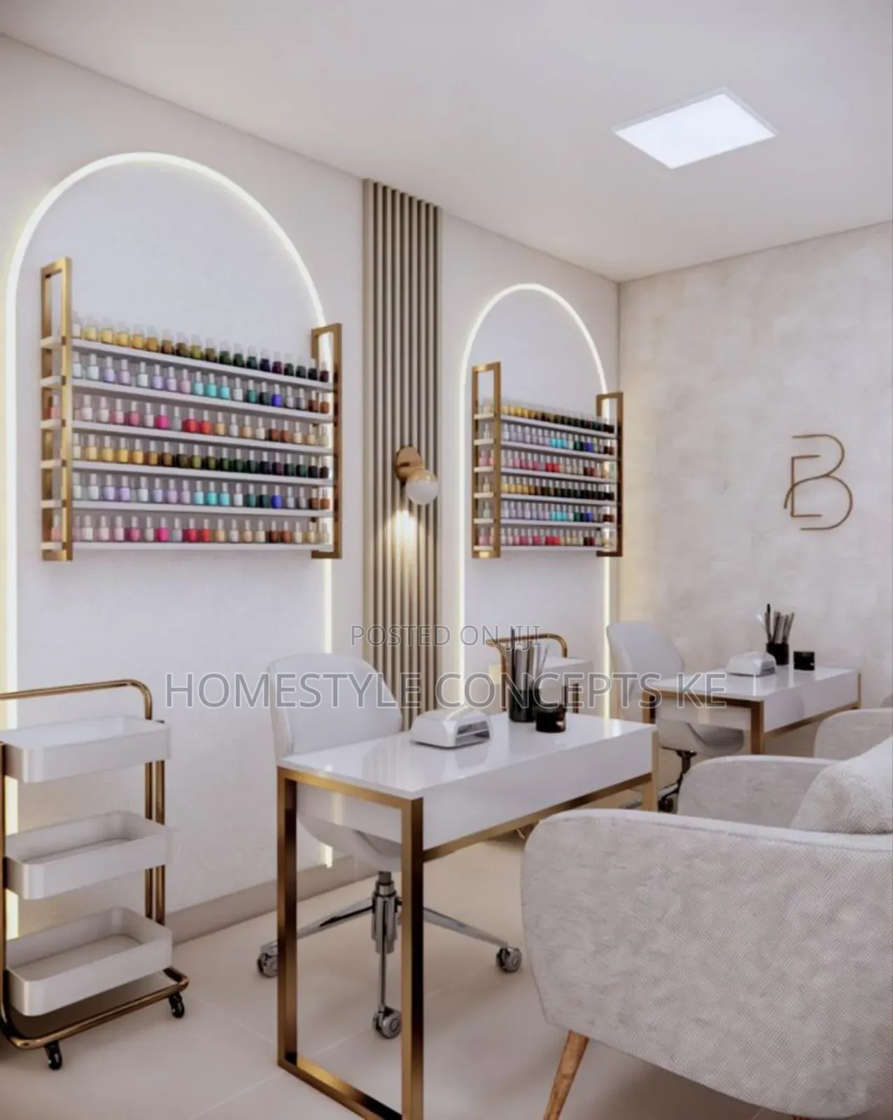 Modern Salon Spa Nail Bar Beauty Shop Design