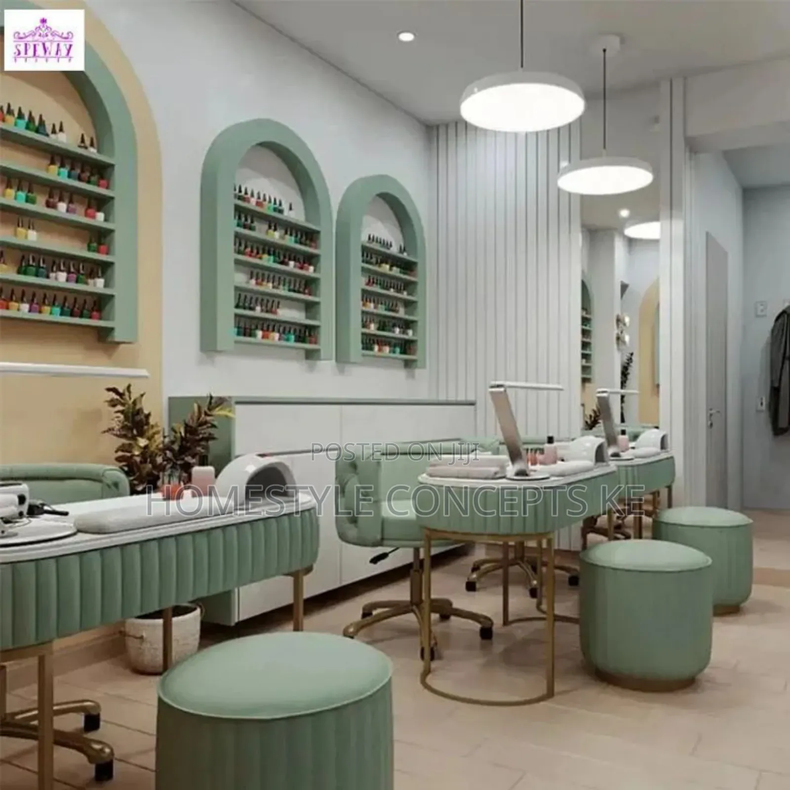 Spa Nails Polish Shop Salon Beauty Space Interiors.