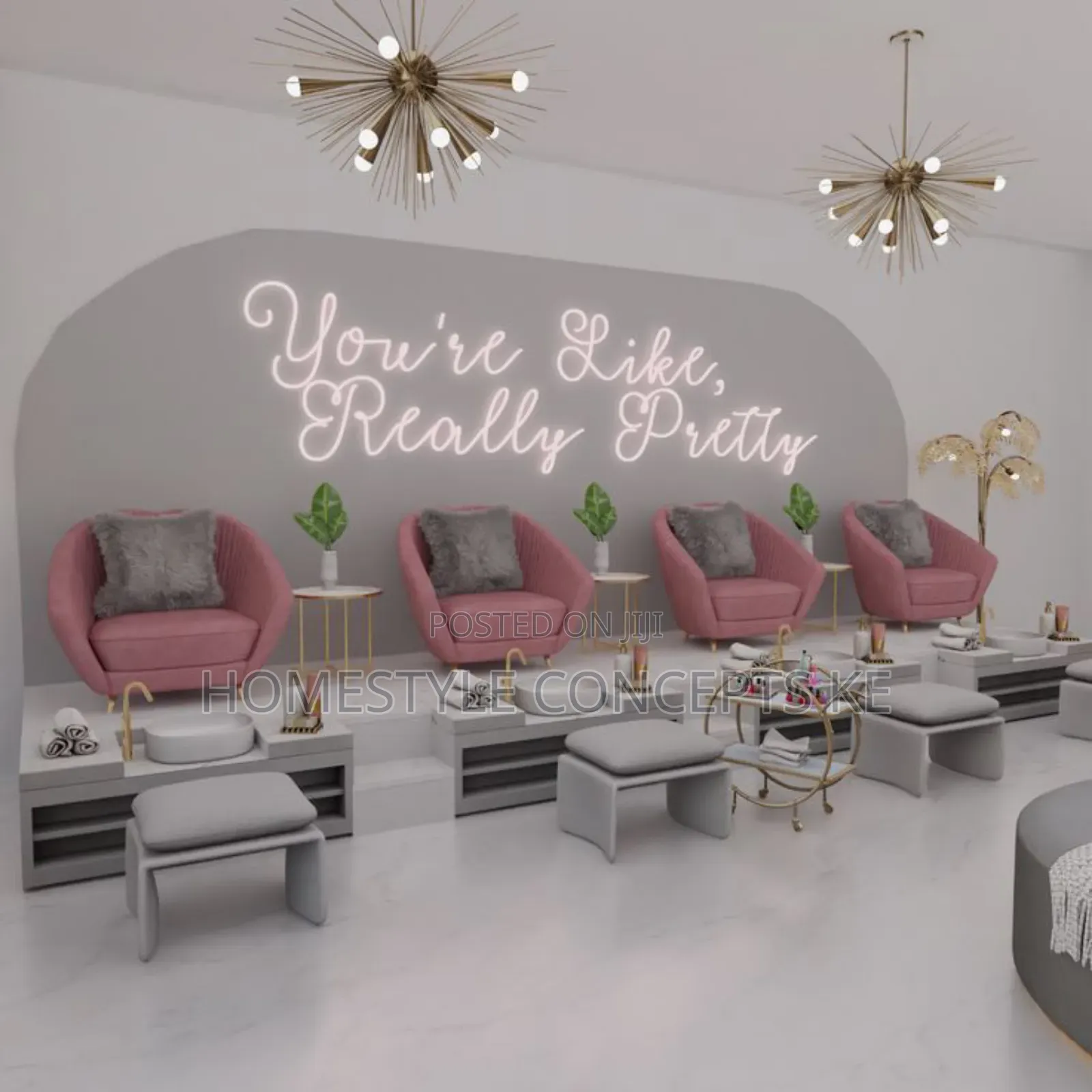 Spa Nails Polish Shop Salon Beauty Space Interiors.