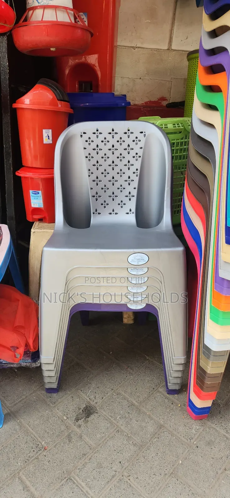 Pale Blue Plastic Chair/Skyplast Plastic Chairs