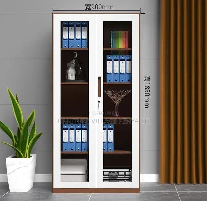 Cabinets: 2-Door Open Front Assemble Steel Office Cabinet