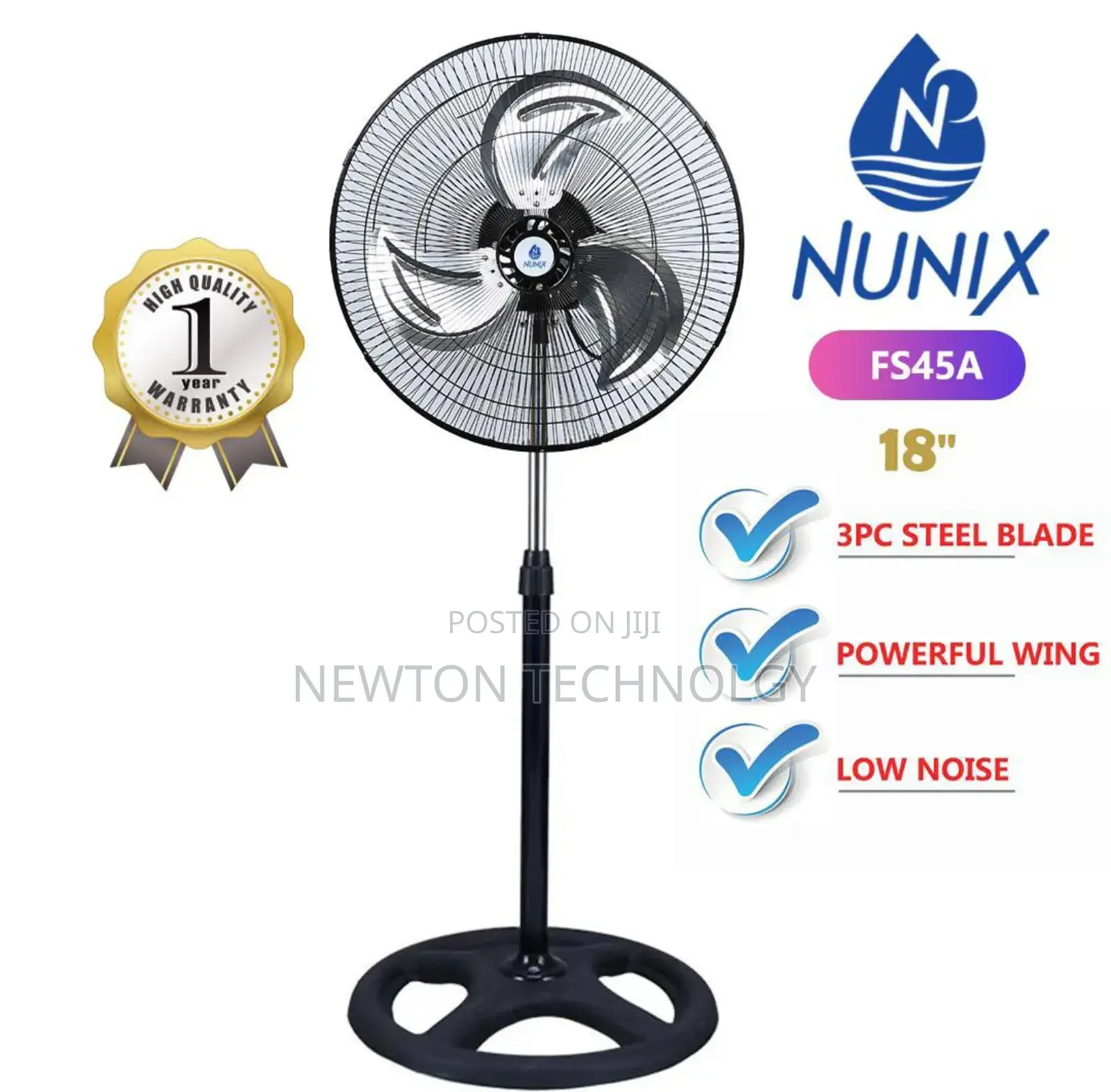 Standing Fan Nunix 18inches
