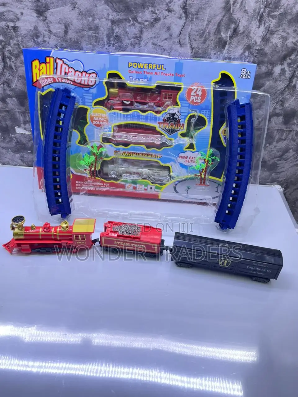 24 Pieces Electric Train