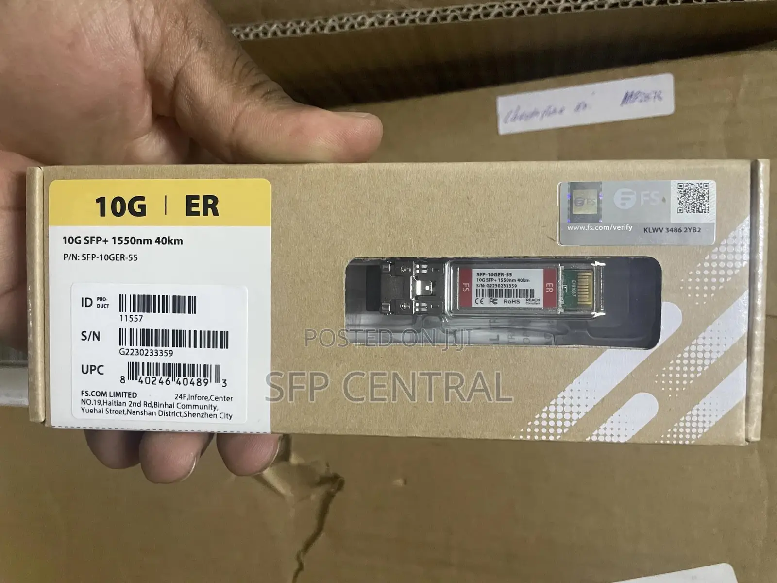 Fs SFP-10g-Er Sfp+ 1550nm 40km for Cisco/Microtik/D-Link/Huawei