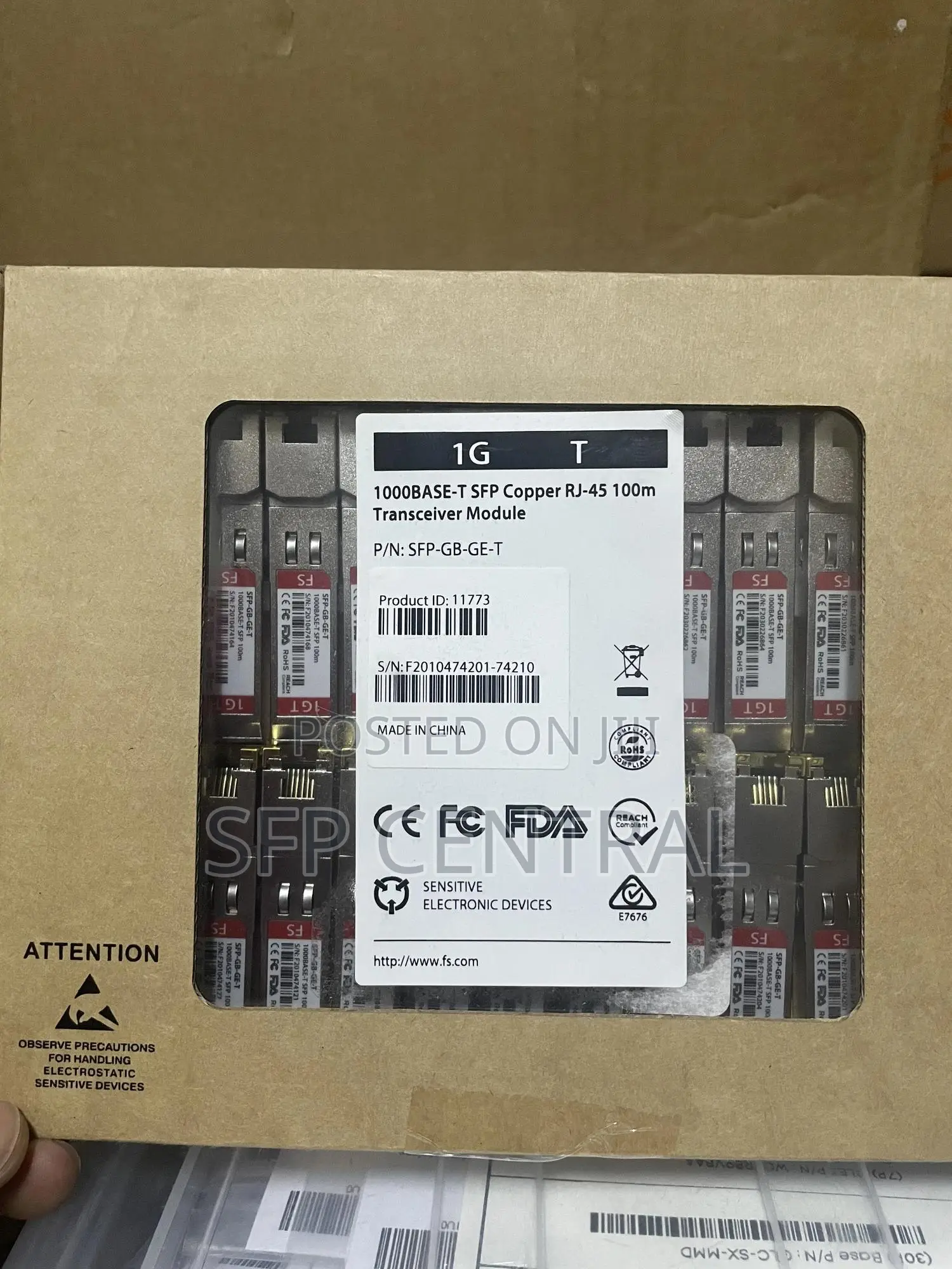 Fs SFP Copper 100m for Cisco/Huawei/Microtick