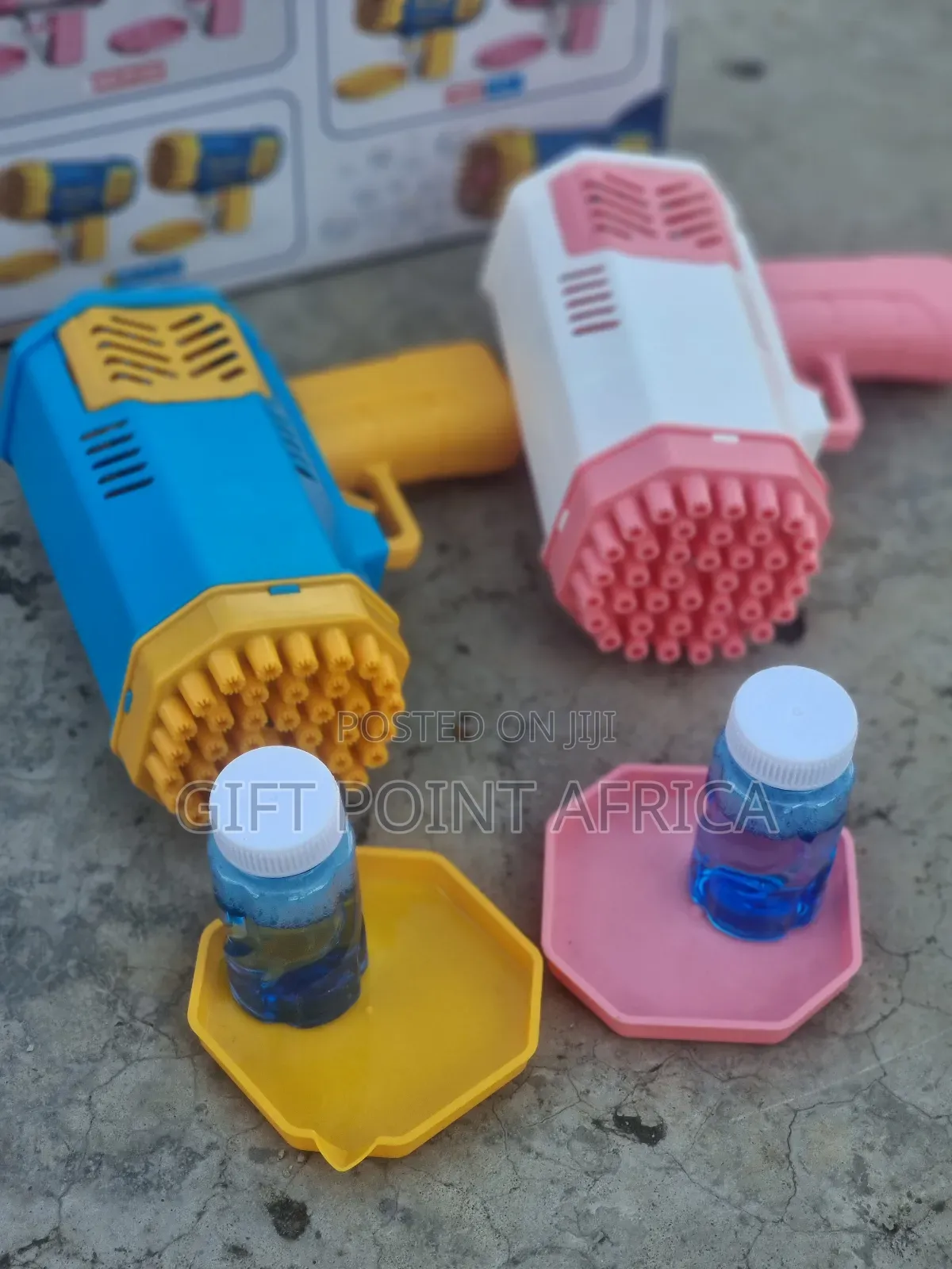Blue and Pink 2 in 1 Bubbles Guns for Kids