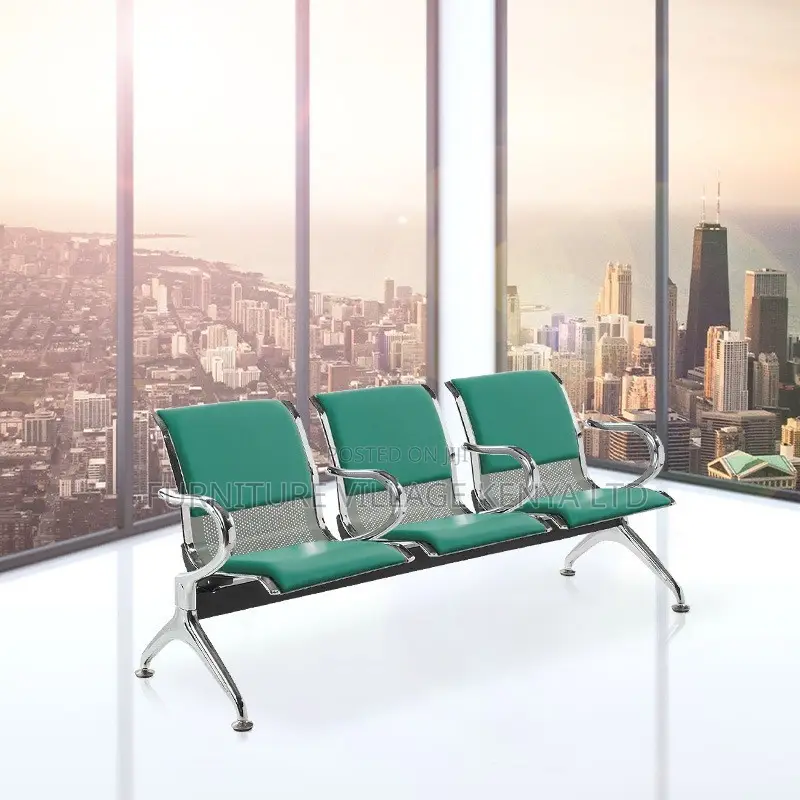 Office Bench: 3-Seater Rest Waiting Office Bench
